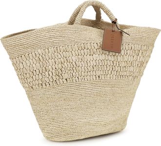 Maneb&igrave; Womens Fiji Raffia Handbag Natural Handbags Hand Bags