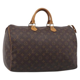 Louis Vuitton Speedy Monogram Canvas Brown Canvas Handbag (Pre-Owned)