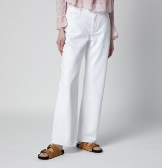 Isabel Marant White Dromie trousers