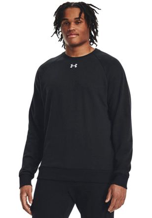 Under Armour Sweatshirt UNDER ARMOUR UA Rival Fleece Crew, Herren, Gr. XXL, schwarz (schwarz 001), Obermaterial: 80% Baumwolle, 20% Polyester, normal, Rundhals, Sw