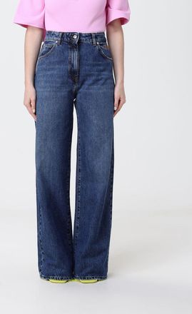 Msgm Jeans wide-leg in denim di cotone
