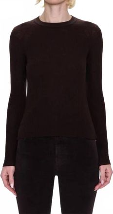 Pistola Denim Juno Feather Weight Sweater In Mocha