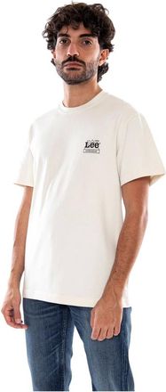 Lee Workwear Crew Tee - Heren - Tops - Beige - Maat: M Denim
