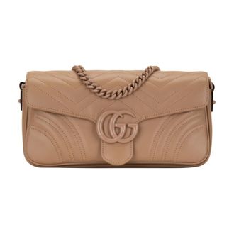Gucci Quilted Leather Crossbody Bag - female - Gucci - Shoulder Bags - Brown - ONE SIZE - Bags