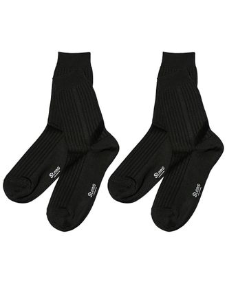 Stems Stems Classic Silky Rib Crew Socks - 2 Pack