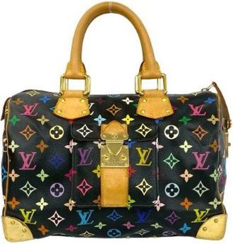 Louis Vuitton Pre-owned Speedy Monogram Multicolor Handbag - Dames - Vintage Handtas - Veelkleurig - ONE Size - Leer - Vintage