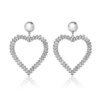 BCBGeneration eneration Silver-Tone Heart Hoop Earrings in Gold at Nordstrom