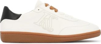 Kazar Witte leren sneakers met zwarte hielkap - Heren - Sneakers - Wit - 39 EU - Leer - Schoenen