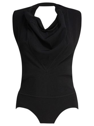 Sportmax Sleeveless Draped Bodysuit