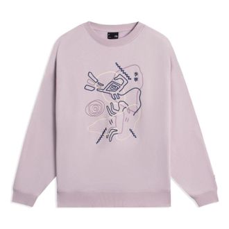 Li-Ning (WMNS) Li-Ning Graphic Sweatshirt Mauve AWDSB66-3
