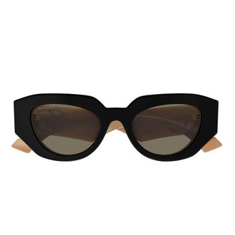 Gucci Sunglasses Gg1421 S 008 Black Pink/Brown Unisex
