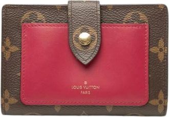 Louis Vuitton Pre-owned Monogram Bi-fold Portemonnee - Dames - Vintage Accessoires - Bruin - ONE Size - Leer - Vintage