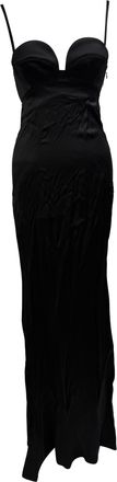 Givenchy Pre-owned Womens Long Dress in Black Viscose - Size EU 36 (Womens)