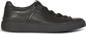Balmain B-Court Trainers - Heren - Sneakers - Zwart - 44 EU - Leer - Schoenen