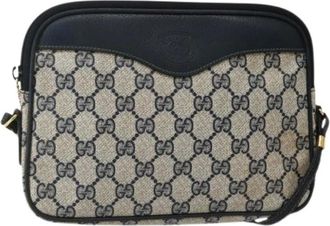 Gucci Pre-owned Cross Body Bags, female, Blue, Size: ONE SIZE Pre-owned Vintage Cross Body Bag