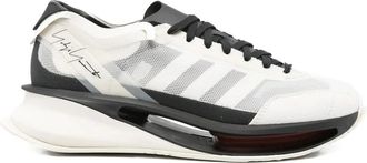 Yohji Yamamoto Sneakers, male, White, 8 1/2 UK, White Mesh Sneaker with Curved Sole