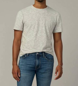 Joe's Stripe Tee In Black/white