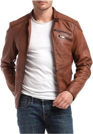 Le Temps Des Cerises Heren, Jassen, Bruin, Maat: XL Leer