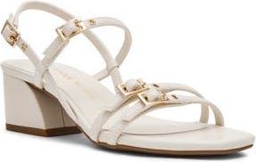 Anne Klein Maybelle Block Heel Sandal in Bone at Nordstrom Rack, Size 7.5