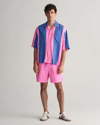 GANT Mens Drawcord Cotton Shorts - Pink - Size Large