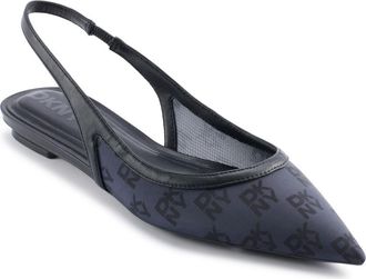 DKNY Millbury Slingback Pointed Toe Flat in Black at Nordstrom Rack, Size 6.5