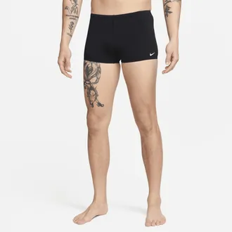 Nike Mens Swim Square Leg Jammer Swimsuit in Black | NESSA002-001