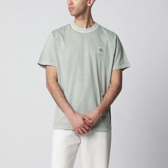 Stone Island Slim-fit organic cotton jersey T-shirt in sauge green