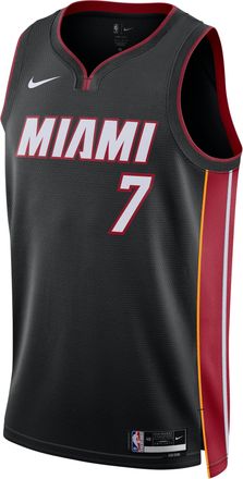 Nike NBA Giannis Antetokounmpo Miami Heat Icon Edition Dri-FIT Swingman Jersey Black DN2011-024