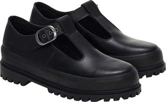 Superga Womens/Ladies 2541 Box Leather Mary Janes (Black) - Size UK 5.5