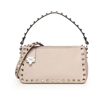 Valentino Garavani Handbags, female, Pink, Size: ONE SIZE Rockstud Small Shoulder Bag