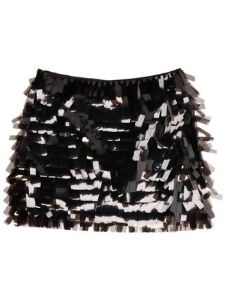 Staud Polyester Miniskirt - Brown