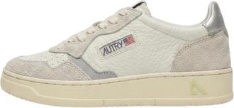 Autry Medalist Low - Dames - Sneakers - Wit - 36 EU - Katoen - Schoenen