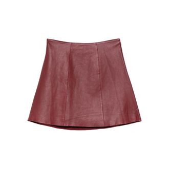 By Malene Birger Leather Skirts Rosso-Donna
