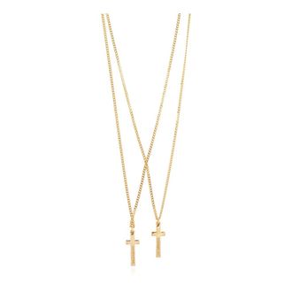 Dsquared2 Double Necklace - Heren - Kettingen - Geel - ONE Size - Accessoires