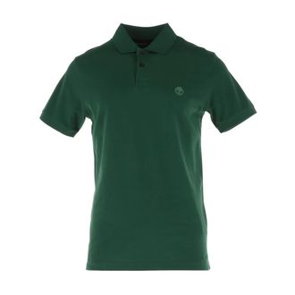 Timberland Polo Shirts, male, Green, Size: 2XL Millers River Short-Sleeve Stretch Polo