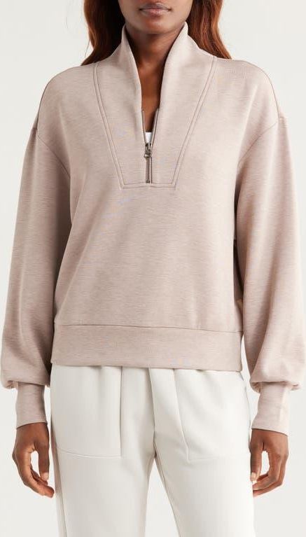 Davidson Woven Sweatshirt in Taupe Marl at Nordstrom, Size X-Large