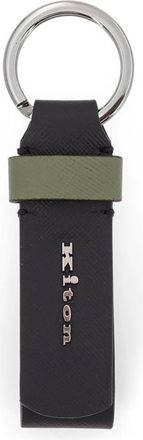 Kiton Italiaanse Leren Accessoires Zwart - Heren - Sleutelhangers & Tashangers - Zwart - ONE Size - Accessoires