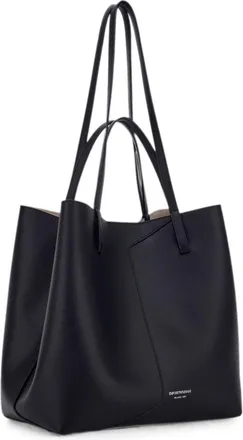 Emporio Armani middelgrote leren draagtas