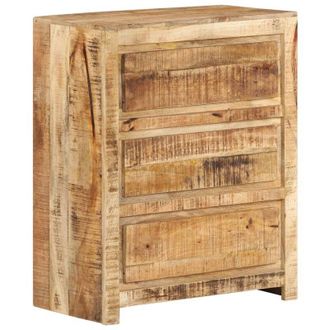vidaXL C&oacute;moda De Madera Maciza De Mango 60x33x75 Cm Vidaxl