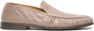 Marsèll Mocassino crinkled-leather loafers - men - Leather/Leather/Leather - 43 - Neutrals