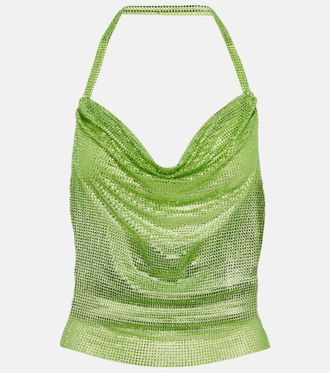 Giuseppe Di Morabito Crystal-embellished halterneck top