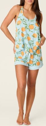 PJ Salvage Citrus Dreams Short Pajamas in Morning Blue at Nordstrom, Size X-Large
