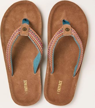 Fat Face FatFace Somerton Tan Brown Flip Flop