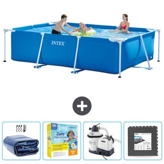 Intex Piscina Con Estructura Rectangular - 300x200x75 Cm - 7-piezas Scb68