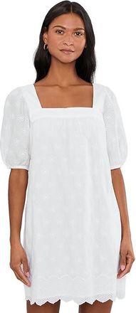 Vineyard Vines Serena Eyelet Dress Womens Dress White Cap : XL, Cotton