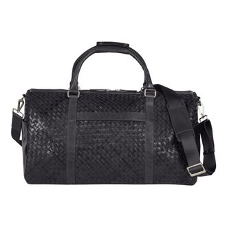 Howard London Braided Weekend Bag John - Heren - Weekendtassen - Zwart - ONE Size - Leer - Tassen