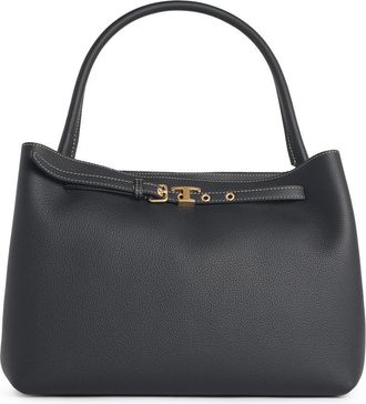 Tod's Tods Kleine schwarze Lear-Handtasche Tim