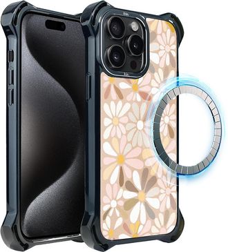 OEM Funda Ibizu Dropguard Ultra Para Iphone 15 Pro Max Con Magsafe, Boho, Flores Vintage