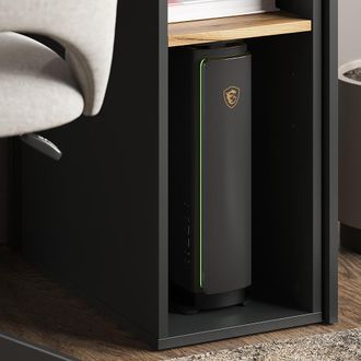 Vicco Armario Para Pc Tomy, Antracita/roble Dorado, 28.5 X 50 Cm 2 Compartimentos Vicco
