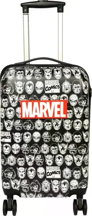 Scooli Koffer SCOOLI, Damen, Gr. 36 l, schwarz-weiss (schwarz, wei&szlig;), Polycarbonat, Koffer Koffer